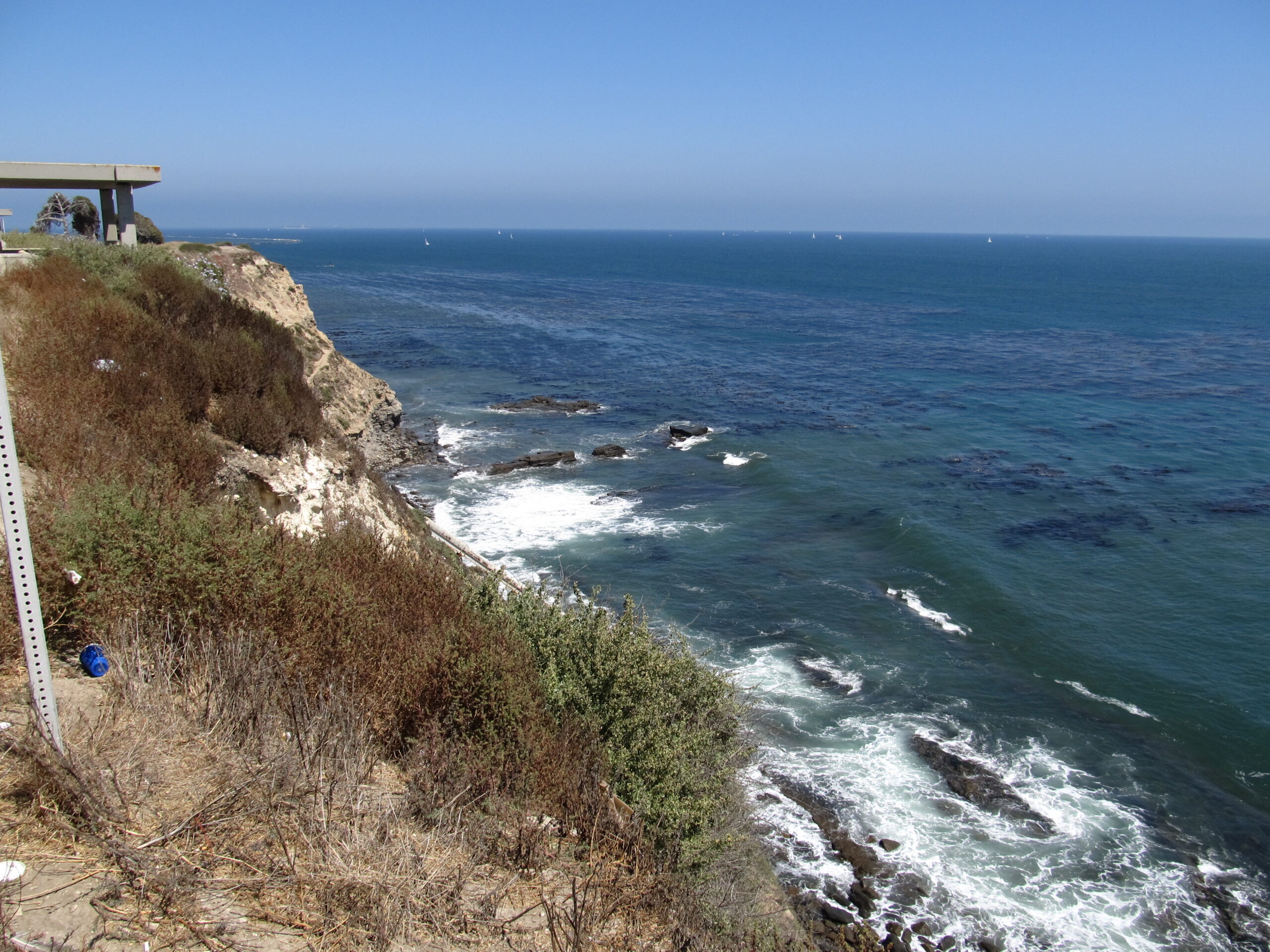 Pacific coast at Point Fermin, San Pedro, California